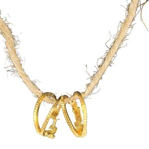 Napier antique goldtone lever/screw double earrings